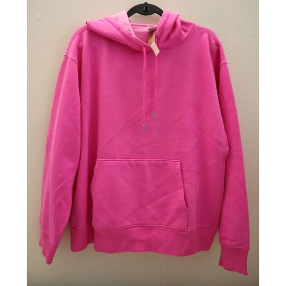 PINK x Victoria's Secret 11229322 WMN Sz L Pink Premium Fleece Oversized Hoodie - Picture 1 of 13
